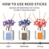 Reed Diffuser 3.38 oz (100ml) 2pcs,Rose/Lavender Scented Reed Diffuser Set,Reed