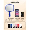 Gladmart Hand Mirror Salon Barber Hairdressing Handheld Mirror with Handle