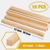 Lugailly 1/2" x 12" Square Wood Dowels Wooden Dowel Rods