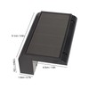 Solar Wall Light Warm Light IP67 Waterproof Multifunctional Eco Friendly