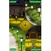 JSOT 4 Pack Bright Solar Path Lights Outdoor, IP65 Waterproof