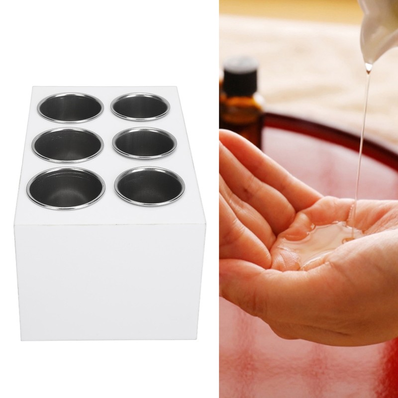 Essential Oil Heater Constant Temperature 6 Compartment Massage Oil Warmer