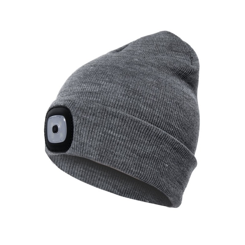 USB Rechargeable LED Beanie Hat for Men & Women –