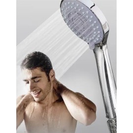Kit De Ducha De Mano Para Teléfono De 5 Funciones Color Acero Inoxidable