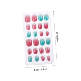 FOMIYES 5 Boxes Christmas Nail Stickers Stickers Ballerina False Nails Fake Nails Toes Sparkly False Nail Gel False Nails Christmas Nail Decals Holiday Manicure Decals Kits Abs