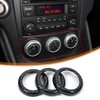 Daeiclru Center Control Knob Trim Cover Compatible with Nissan 370Z