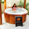 DECOHS Foldable Spa Hot Tub Steps, Non-Slip 2 Step Stool
