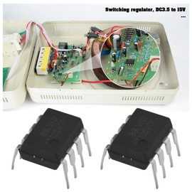 eMagTech 4 Pcs 8 Pin DC 3.5 to 15V Converter LT1054CP LT1054 for Electrical Switches Voltage Conversion 9x6.5x6mm