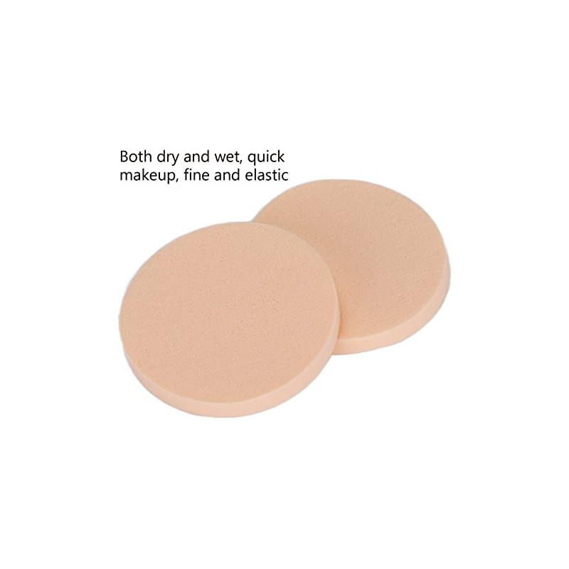 Honio Esponja de maquillaje redonda, rebote rápido, uso húmedo o