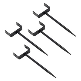 QZATTCAEN Rainwater Downspout Bracket - Heavy-Duty Galvanized Iron with Eco-Friendly Coating, Adjustable Size, Rust-Proof Anchor for Pipe Support, Easy Installation (4 Pack)