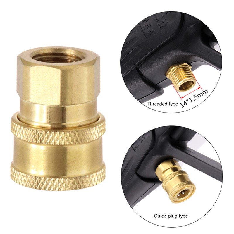 Pressure Parts- Pressure Washer M14 Metric- Fitting Female Thread Quick