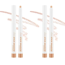 i'm meme Korean Cosmetics Eye Shadow Stick Shadow Glitter Single Color Shadow Teardrop Bag Sparkling Shadow Carrying Travel Stick Shadow Shimmer (Set of 2 / Peach Coronet)