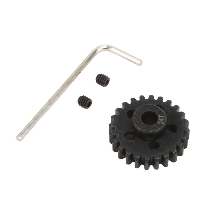 24T Pinion Gear Mod 1 5mm Shaft with Screws Wrench