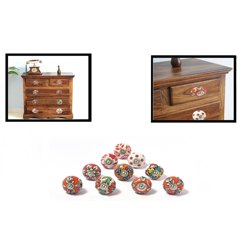 MAANVISH Ceramic knobs Kitchen Cupboard knobs Cabinet Cupboard Door &