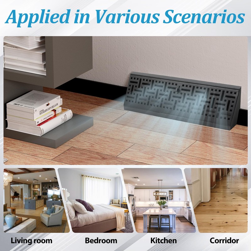 Baseboard Register Diffuser Vent Covers: 6 Pcs 15 Inch Baseboard