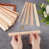 OLYCRAFT 34Pcs 5 Sizes Triangle Wood Sticks 20cm Long Unfinished