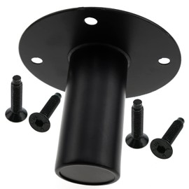 E-outstanding Speaker Stand Top Hat 4.21x3.34Inch Black Metal Speaker Mount Stand Top Bracket Speakers Repair Parts Accessories DIY Home Theater, Speaker Cabinet Pole Mount