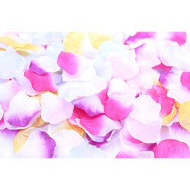 XP Design Flower Shower Wedding Bouquet Artificial Flower Petals Only Petals Surprise Flower Petals 1200 Sheets (Gradient Four Seasons /m)