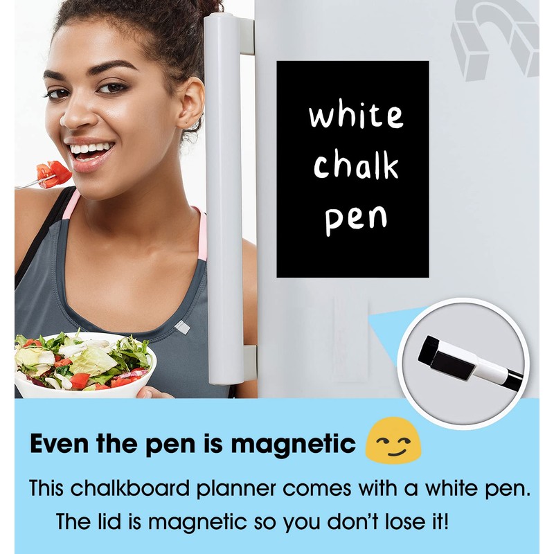 TMS Magnetic Whiteboard for Fridge | Kitchen White Board with