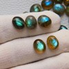 Labradorite Gemstone, 10x8MM Oval Shape, August Birthstone, Multi Blue Flashy,