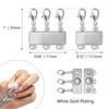 Magnetic Necklace Clasps, 2PCS 14 Whitegold Multi Magnetic Necklace Layering