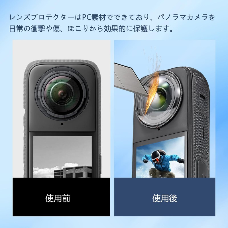 2 x Lens Guard for Insta360 X4 Lens Protective Cover
