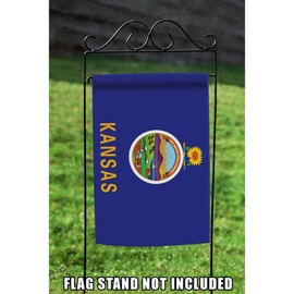 Toland Home Garden Kansas State Flag 12.5 x 18-Inch Decorative USA-Produced Garden Flag