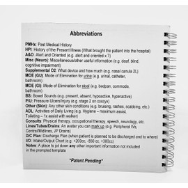 EZ Handoff (Compact Edition) - Nursing Report Made Simple! Nursing Report Sheets / Nursing Report Sheets Notebook / Nursing Report Sheet / Nurse Report Sheet Notebook / Nurse Report Sheets