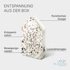 RELAXOUND Original Birdybox Toffee Terrazzo - Modern Bird Singing Box