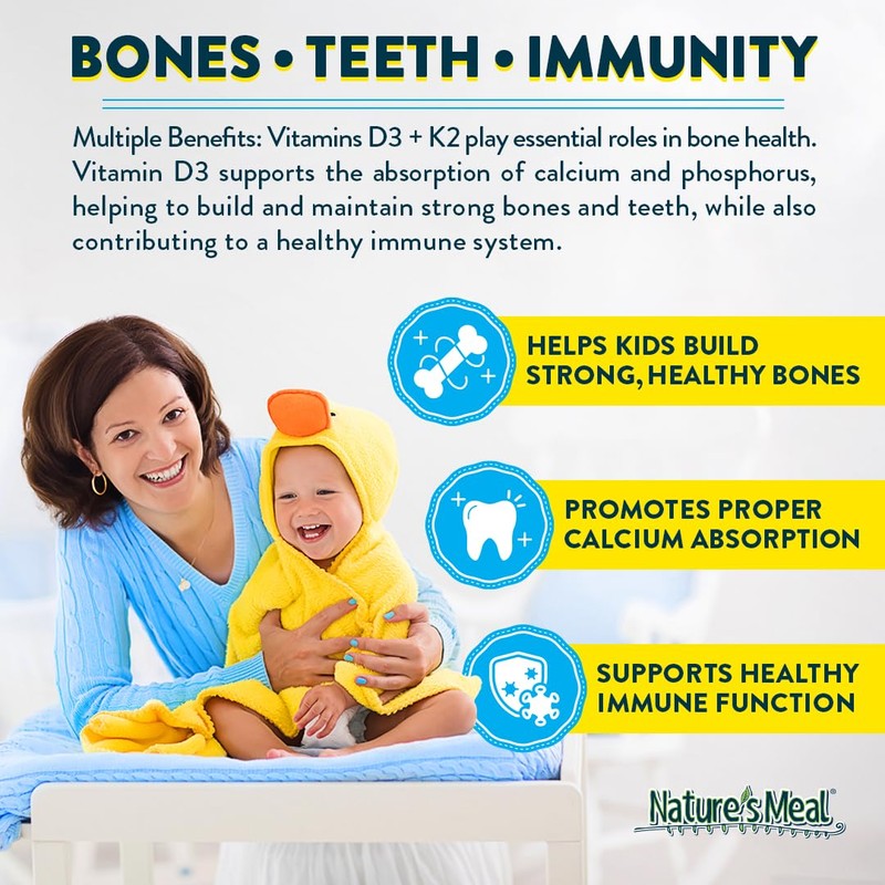 Nature's Meal D3 + K2 Supplement Drops