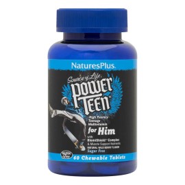 Multivitamínico Naturesplus Power Teen Tabletas Masticables Frutos Rojos