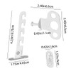 2 Sets Window Restrictor Locks for UPVC Adjustable Window Safety