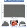 Giftmeet Self Adhesive Leather Repair Patch, Gray Vinyl Repair Patch