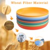 8 Pack 9 Inches Lightweight Wheat Straw Plates,Wheat Straw Fiber