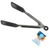R&M International 96921 Mini 8" Spatula Tong with Locking Handle,