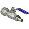 Heavy Duty 1/2" Weldless Bulkhead w/Stainless Steel Valve