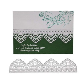 Lazzboy Dies Cutting Scrapbooking Metal Die Stencil Paper Card Craft for Sizzix Big Shot/Other Machines(E, Lace-2)