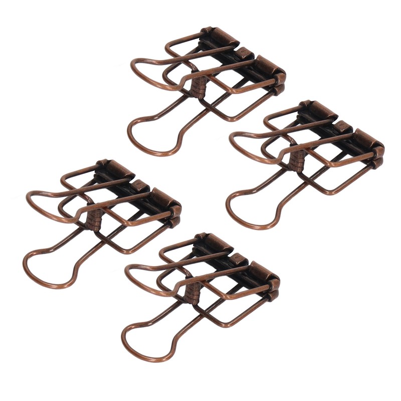 80Pcs Hollow Binder Clips 0.7in Sturdy Metal Hollow Out Strong