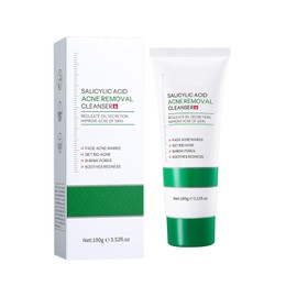 Facial Cleanser with Salicylic Acid, Gentle Facial Cleanser for Facial Cleansing, Anti Pimple Wash Gel Face, for Deep Pore Cleansing, Relief of Acne, Moisturising and Hydration