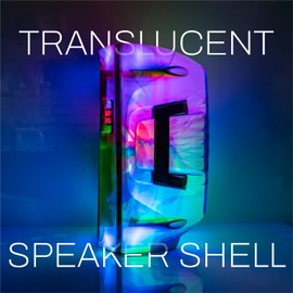 Coby Bluetooth Speaker w/LED Lights, Semi-Translucent Body, Bluetooth 5.3, 11 Hour Playtime, Carrying Handle, LED Light Show | Multiple Pairing