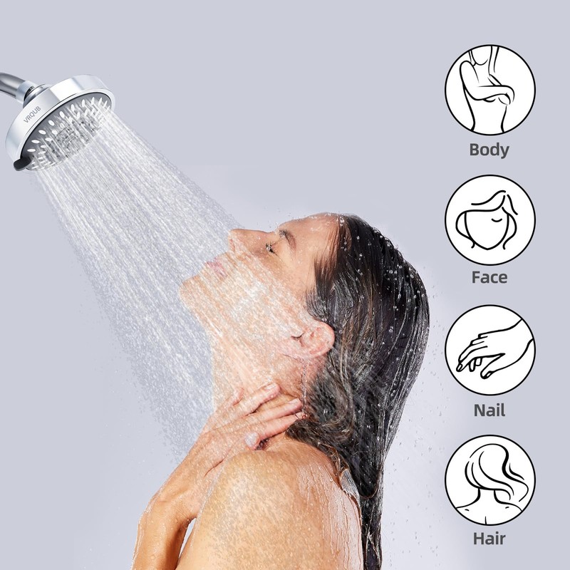 High Pressure Fixed Showerheads,5-Mode High Flow Fixed Showerheads,4inch Rain Shower