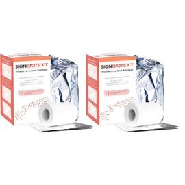 Sion Biotext Flexible Unna Boot Fabric Bandages with Zinc, First Aid Kit Emergency Supplies, Ankle Compression Bandage Wrap, Wound Care Supplies, 4 Inch x 30 Feet