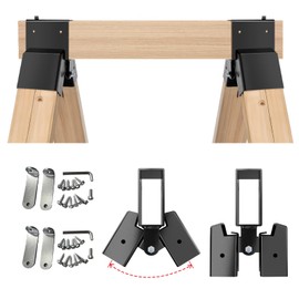 2-Pack Heavy Duty 2x4 Target Stand Brackets, A-Frame Swing Set Hardware with All Hardware & Tool, Adjustable Angle Brackets for Shooting Targets, Archery Backstop, Outdoor Gym