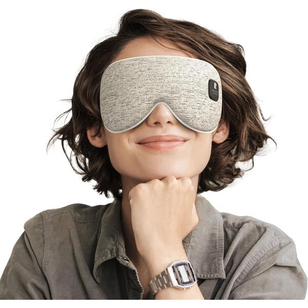 Heated Eye Mask, Cordless Heat Eye Compress for Dry Eye