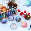 Pllieay Galaxy Bouncy Balls, 32 mm Space Bouncy Balls Bulk,