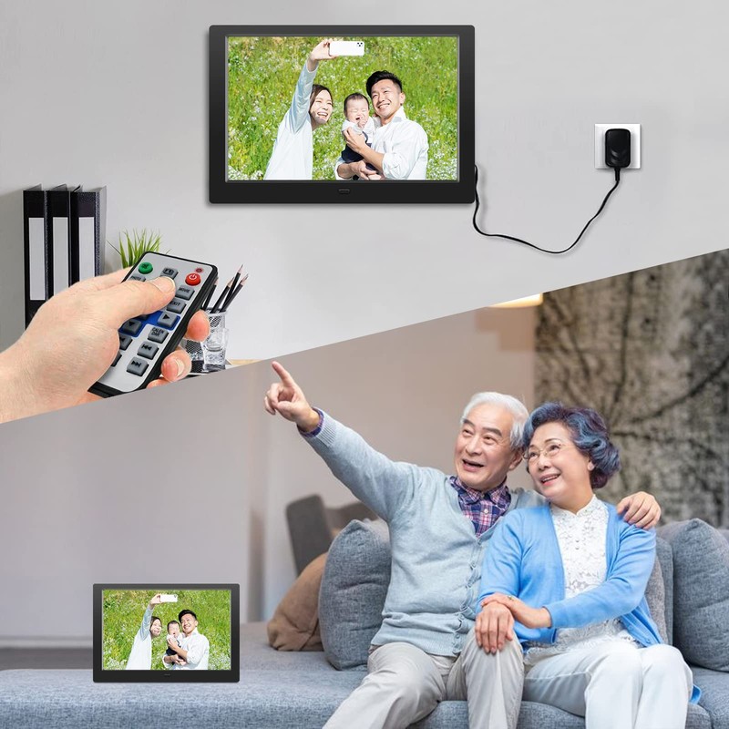 Youyu Digital Photo Frame 10 Inch, Digital Photo Frame with