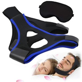 3Pcs/Set Airflow Jaw Strap, Air Flow Jaw Strap Veralabs, Breathable Anti Snoring Chin Strap for Sleeping, Veralabs Chin Straps, Snoring Aids for Men & Women Chin Straps