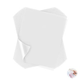 YUHENGCT Embroidery Sheets, Dissolves in Water, Embroidery Underlay, 9.8 x 9.8 inches (25 x 25 cm), Set of 12, For Embroidery, For Patterns, Transfer Sheets, Underpainting Sheet, Embroidery Sewing