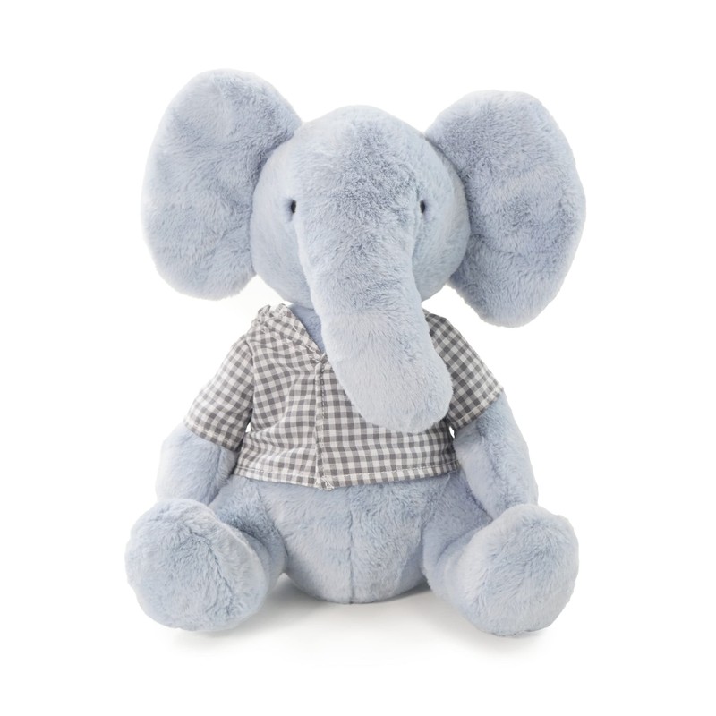 Rosewood Maxi Elton Elephant, Christmas Crinkle Plush Dog Toy, Blue