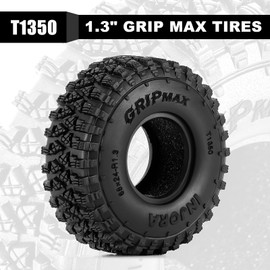 INJORA 1.3 Inch Tyre S4 68 x 24 mm for TRX4M SCX24 1/18 1/24 RC Crawler Upgrade (T1350)